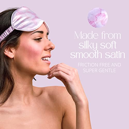 Grace & Company Pure Satin Eye Mask For Sleeping And Travel.Silky Smooth Sleep Mask-Arabella thumb #2