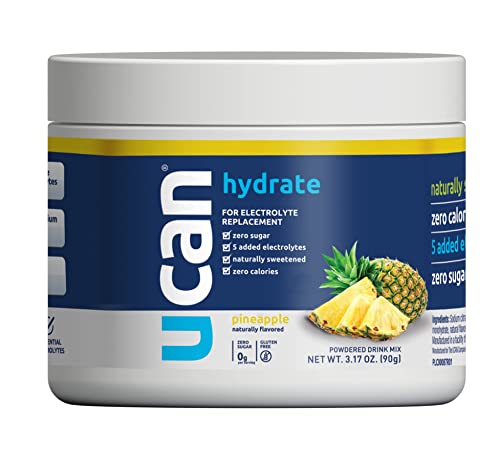 Ucan Hydrate Lemon Lime Jar, Watermelon & Pineapple Jar Bundle - Great For Running, Training, Fitness, Cycling, Crossfit & More | Sugar-Free, Vegan, & Keto Friendly Energy Supplement #TOP3