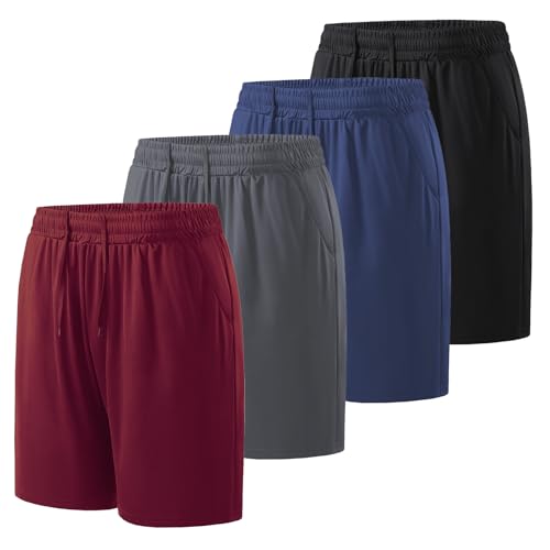 Men's Athletic Shorts.Breathable, Stretchy, Quick-Dry with Pockets