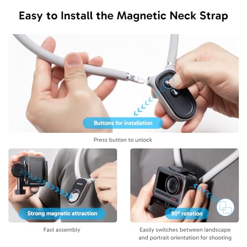 Image of AKASO Magnetic Neck Mount Holder Chest Stand Strap for Phone, Action Camera