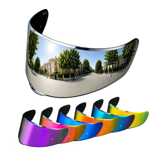 Image of PSLER Sedici Strada 2 Visor - Sedici Strada 2 and Strada 3 Face Shield Motorcycle Helmet visor Accessories Replacement for LS2 FT2 VECTOR Sedici Strada 2 Strada 3 FF801 FF397,Silver