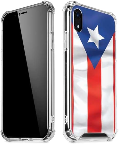 Skinit Clear Phone Case Compatible with iPhone XR - Puerto Rico Flag Design