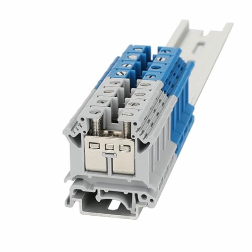 Bloque de terminales UIK-16 de carril DIN, conector gris de alta gama 2