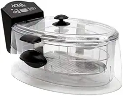 Máquina de cozimento sous vide forno a água fogão lento da AquaChef, capacidade 8L, 120V-60Hz-1200W, clareza, LED digital + selador a vácuo fresco, conjunto completo