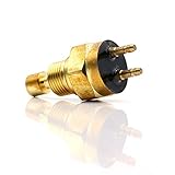 Evomosa Motorcycle Water Temperature Sensor Thermostat Radiator Fan Switch for Kawasaki Bayou 400 4X4 KLF400 1993-1999 27010-1202 Radiator