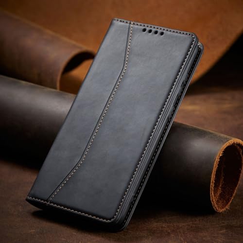 Étui portefeuille Google Pixel 9 Pro XL noir avec rabat aimanté - 5