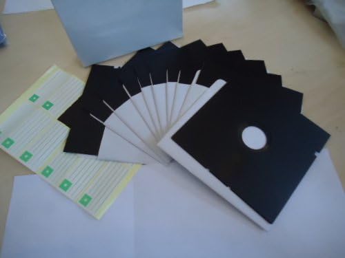 Nuevos 10 disquetes de alta densidad de 5,25" - DIEZ disquetes de disco de 5 1/4" en blanco HD Vintage
