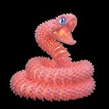 3D Printed Pink Viper Snake, 23