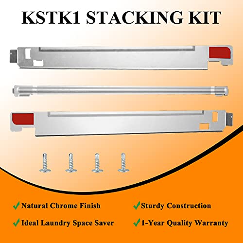 Kstk1 27-Inch Laundry Stacking Kit For Lg Washer & Dryer - Solid Metal With Chrome Coated #TOP1