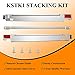 KSTK1 27-inch Laundry Stacking Kit Replacement for LG Washer & Dryer - Solid Metal with Chrome Coated