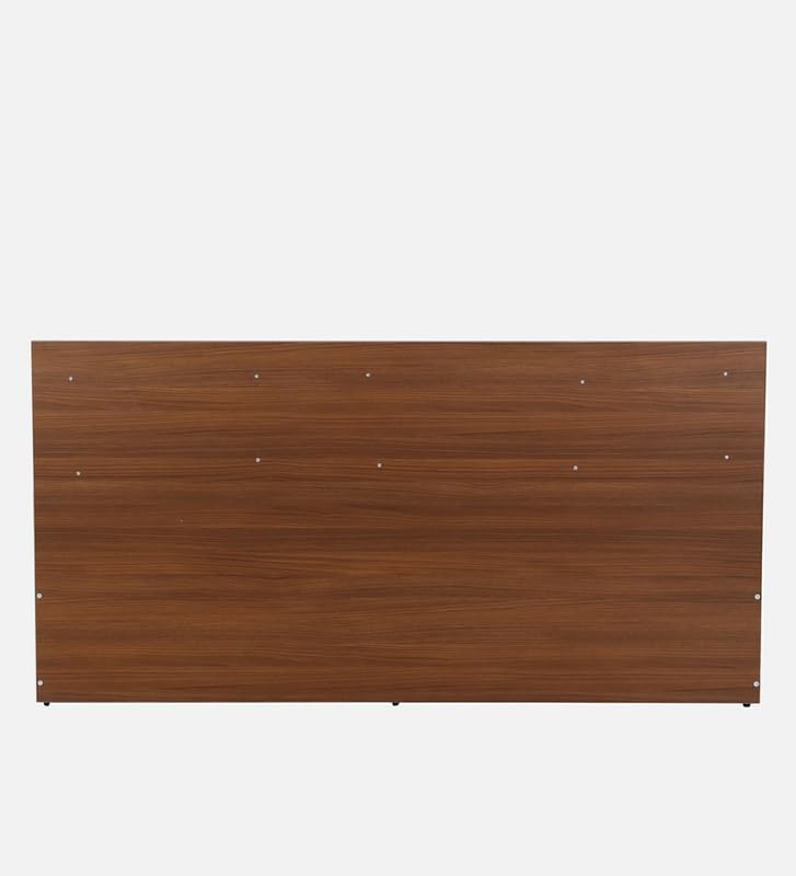 Image of Mintwud Pepperfry Engineered Wood Queen Size Bed with Box Storage Wooden Double Bed Cot Palang Furniture with Headboard for Home, Bedroom, Living Room and Hotel (Walnut Finish)