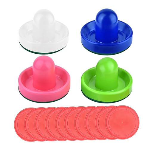 Lljsszr Air Hockey Pucks and Pushers Set for Game Tables, Style A