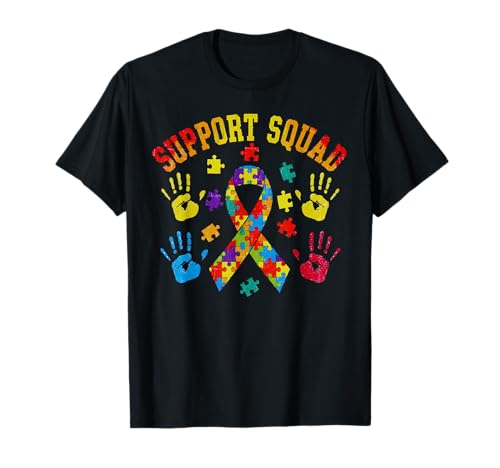 Autism Awareness Support Squad Family T-Shirt