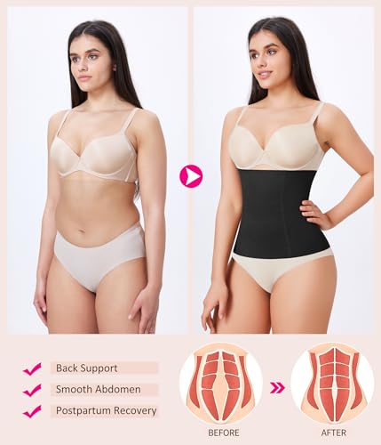 Nebility Womens' Waist Trainer Tummy Control Waist Cincher Slim Body Shaper4