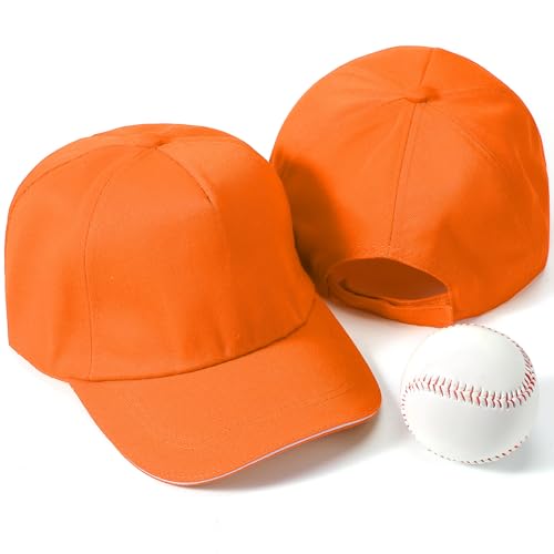 Image of Shyyween Kids Baseball Caps Youth Adjustable Plain Baseball Hats Cotton Blank Hats Bulk for Girls Boys Sport Team