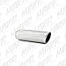 MBRP T5138 3.5" O.D. 2.5" Inlet 12" Length T304 Stainless Steel Angled Cut Rolled Exhaust Tip