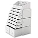 Readaeer Makeup Cosmetic Organizer Storage Drawers Display Boxes Case with 12 Drawers (White)