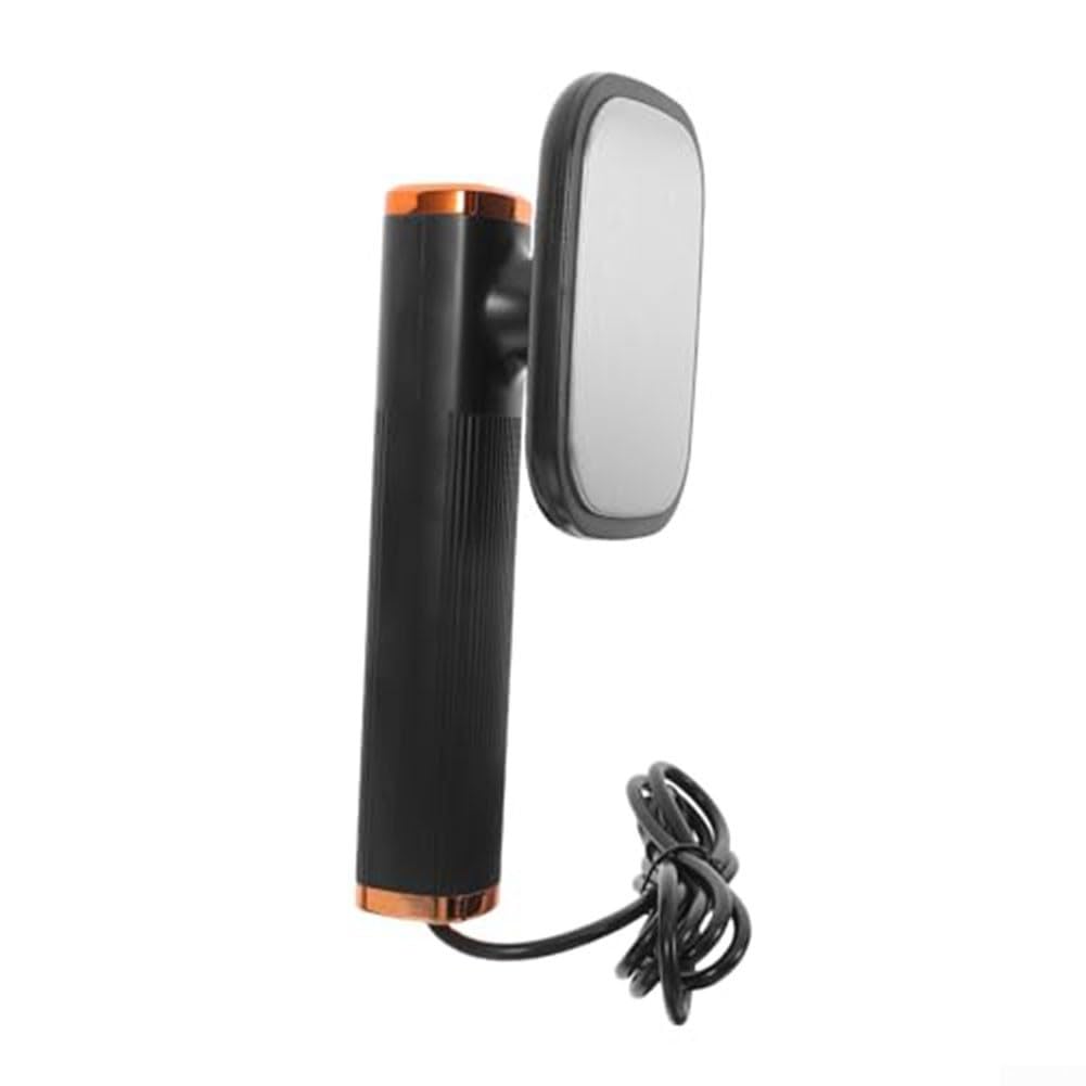 Mini fer à repasser à vapeur portable, avec alimentation USB, compact et portable, rotatif à 180 degrés, pour la maison et les voyages (noir)