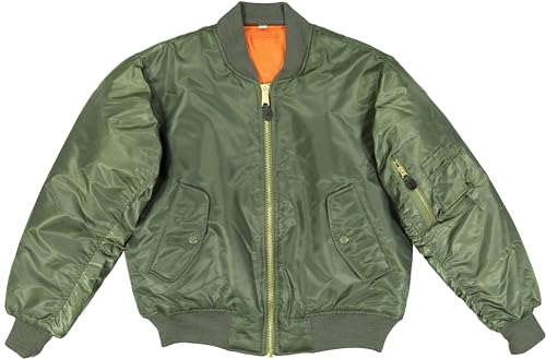 MA-1 Bomber Flight Jacket Reversible Air Force Military Fighter Pilots Casual Insulated Tactical Coat