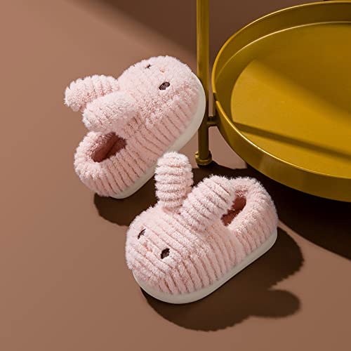 EnJoCho Girl Athletic Sandals Fashion Cute Autumn and Winter Girls Boys Slippers Flat Soft Warm and (Pink, 4.5-5 Years Toddler)2