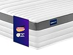 Traumnacht Komfort 7-Zonen Memoryschaum-Matratze mit Visco-Schaum Auflage, Öko-Tex zertifiziert, Härtegrad 3 (H3), 90 x 200 cm, entwickelt in Deutschland