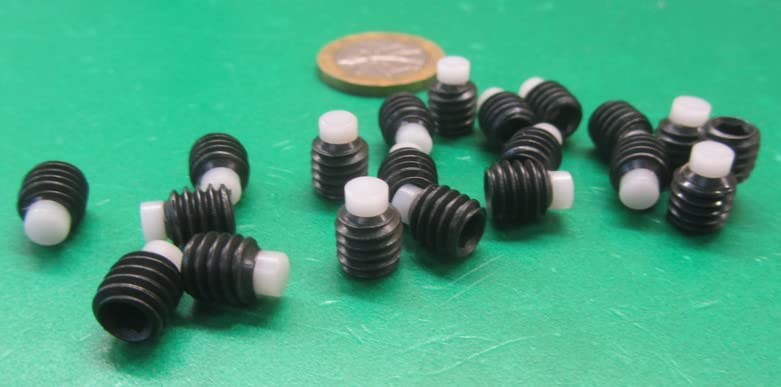 Black Oxide Finish Alloy Steel Nylon Tip Set Screw 5/16"-18 x .312" Thread Length 20 pcs