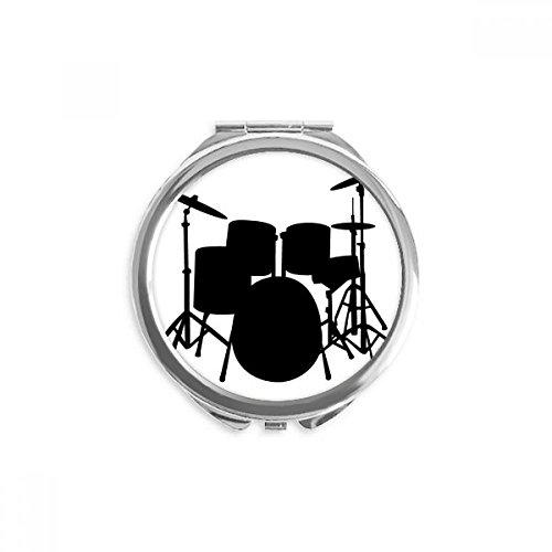 Miroir chanson musique drum kit compact pour retouches maquillage en concert ou voyage
