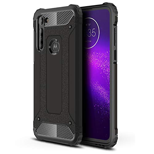 Aidinar Coque Motorola Moto G8 Power,Protection TPU+PC Heavy Duty Ultra Slim Antichoc Coque Etui pour Motorola Moto G8 Power-Noir Cover