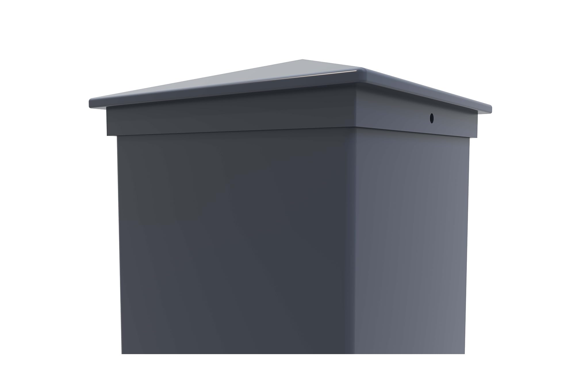 Casanoov Lot de 2 Poteaux EIFEL Aluminium 15x15 cm H.166 cm Gris Anthracite | Support Portail et Portillon - Pose à Visser ou Sceller - Résistants Intempéries et Corrosion - Chapeaux Inclus