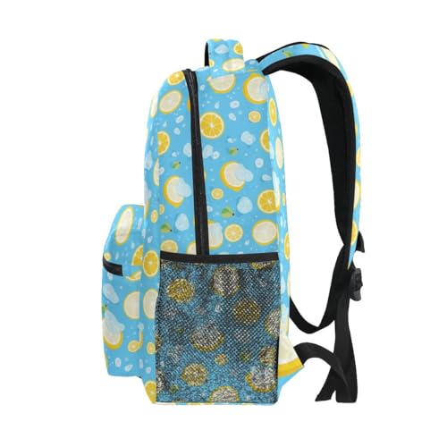 Sac à dos d'écolier citron S léger et multicolore pour la rentrée