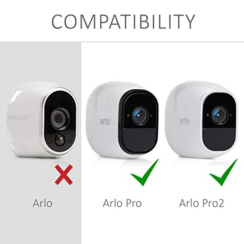 Kwmobile 2X Skin Compatible With Arlo Pro/Pro 2 Smart - Silicone Security Camera Case Outdoor Cctv Cover - White #TOP5