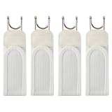 Gsrhzd Cinturon Elastico Hombre, 4 Piezas Cinturon Sin Hebilla Hombre Mujere, Cinturones Laterales Invisibles Para Hombres Y Mujeres, Blanco