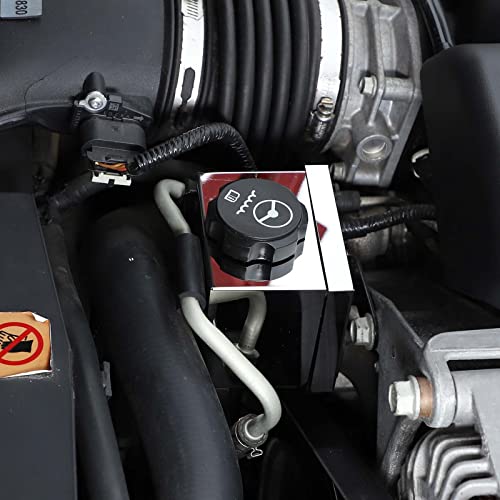 Image of Engine Bay Panel Cover for C6 Corvette 2005-2013, Stainless Steel Rear Engine Cover Guards Protector Splash Shield, Fuse Box Cover (Type N Steering Oil Pot Baffle)