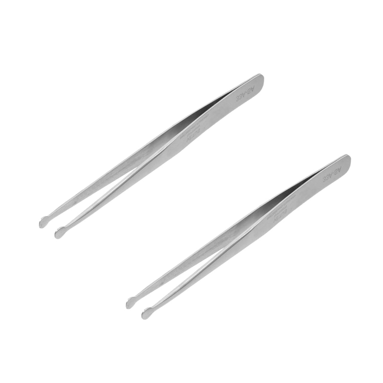 Didiseaon 3 Set Pinzette Per Timbri Saldatura Tweezers Pinzette Per Nail Art Pinzette Fini Pro Pinzetta Di Precisione Pinzette A Punta Tonda Acciaio Inossidabile Silver 2 Pezzi * 3