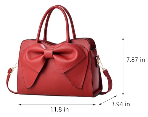 Image of JHVYF Women Tote bag Satchel Purses and Handbags for Women Shoulder Bags Bow Purse