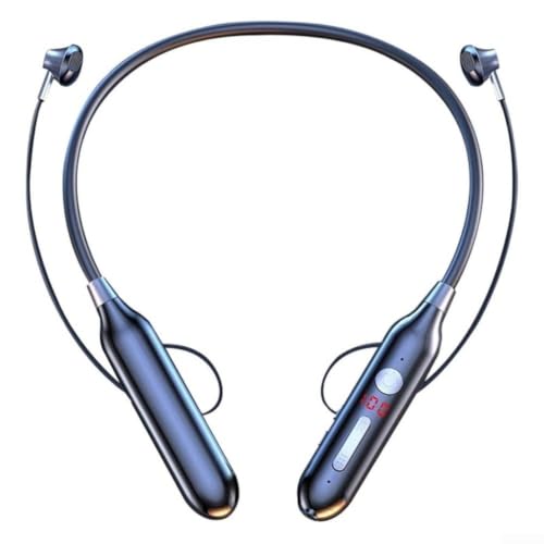 Auriculares inalámbricos de cuello contra batería baja con pantalla digital y sonido HiFi 6
