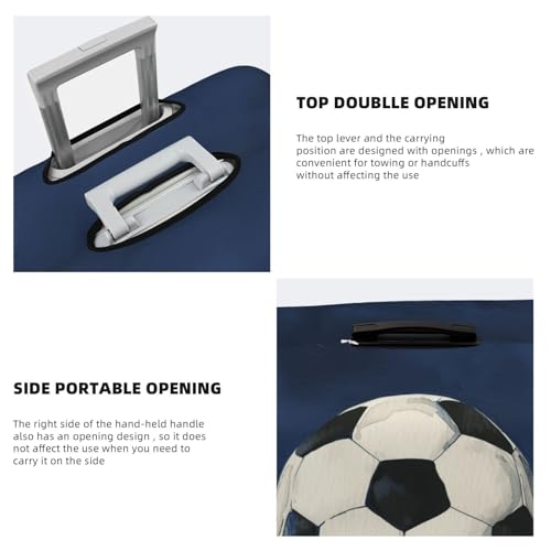 Watercolor Soccer Ball Minimal Modern Elastic Travel Luggage Covers Dustproof Scratch-Resistant Suitcase Protector Fit 22-24 Inch3