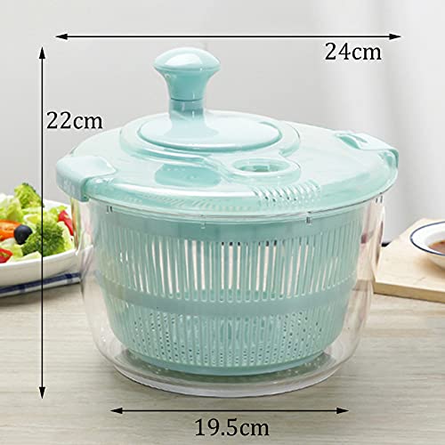 Dryer Salad Spinner With Handle, Manual Salad Spinner, With Bowl To Wash, Dry, Lettuce, Vegetables, Fruit Drain Dishwasher Safe Kitchen #TOP1