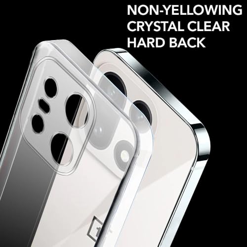 Image of DIZORO Compatible with Oneplus 15 5G Back Cover Case Clear,[ Anti Yellow ][Military Grade Protection] Hard PC Back Cover Transparent