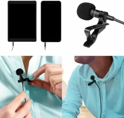 Metal Professional Collar Mic, Voice Recording Filter Microphone for Singing, YouTube, DSLR Camera, Smartphones_P201-image-34
