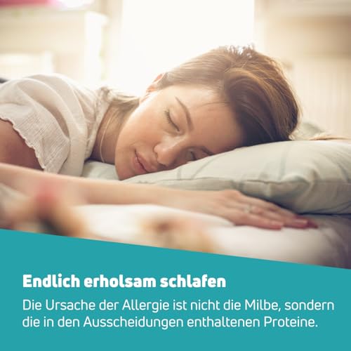Bettwäsche Milben-Spray Sensitiv - 100 % Giftfreie Wirkung für sensible Schlafplätze - Kinder, Allergiker & Haustiere - Milbenspray für Matratzen & Polster - Ohne Duftstoffe