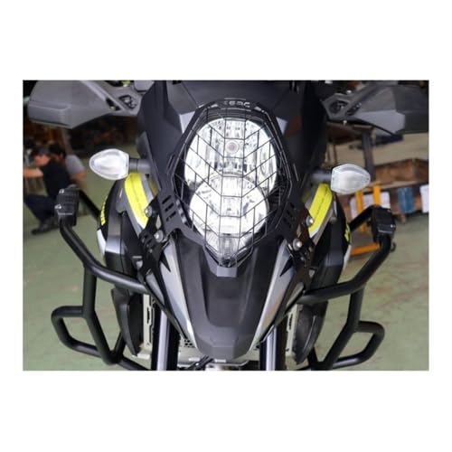 Grille de protection phare moto pour partir à l'aventure en V-STROM DL