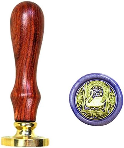 Wax Seal Stamp kit, ANBOSE Starry Animal Wax Seal Stamp Set with 4 PCS Removable Brass Heads and 1 Wooden Handle, Retro Vintage Cat Deer Rabbit Fox Sealing Wax Stamp for Letter Cards Invitations
