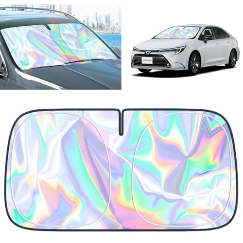 for Toyota Corolla Windshield Sun Shade - Foldable Windshield Cover Sun Shade Corolla...