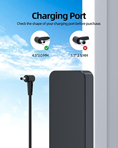 120W Ac Charger Fit For Asus Zenbook Pro Ux550Ge Ux550Gd Ux550G Ux550Ve Ux550Vd Ux550V Ux550 Ux550Ge-Xb71T 15.6" Uhd 4K Touch Gaming Laptop Power Supply Adapter Cord #TOP2