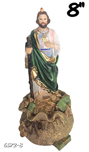 Alliance Saint Jude on Money Sack San Judas Tadeo St Statue Catholic Figure Figurine 8 Inch