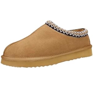 Women Slippers Platform Mini Boots Suede Leather Short Ankle Booties Fuzzy Slip On Shoes