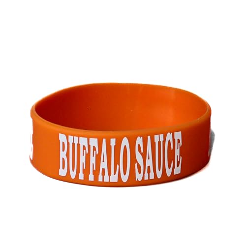 Culinary ID Bands "Buffalo Sauce Silicone Label Band for 12 oz. Squeeze Bottle – Ideal for Use with Squeeze Bottles and Sauce Bottles, Durable and Stretchable, Orange image 2