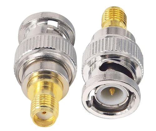 2pcs RF coaxial Coax Adapter SMA Female to BNC Male miniatura 5