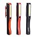 Produktbild Enjoydeal 3 Pack Wiederaufladbare Arbeitsleuchte, 2 in1 Mini Portable Pocket COB Flutlicht Inspektionslampe LED Taschenlampe - Super Bright Fackel Magnet Clip USB Ladekabel (Schwarz + Rot + Orange)